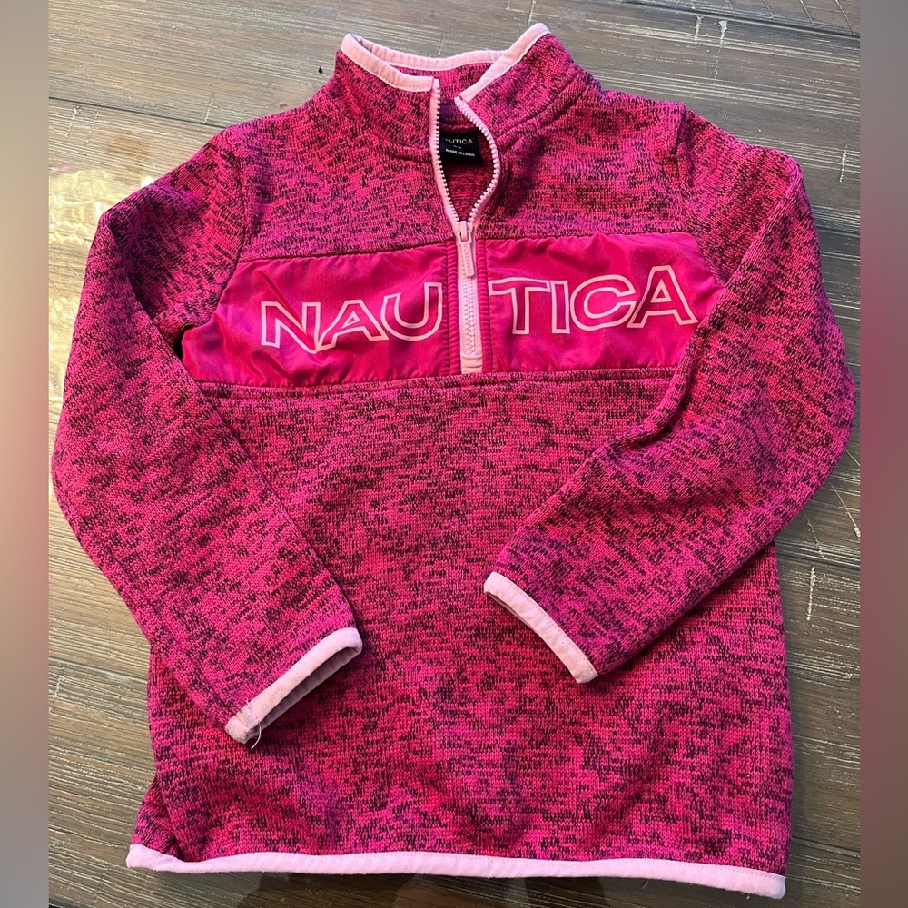 4t nautical knit 1/2 zip sweater